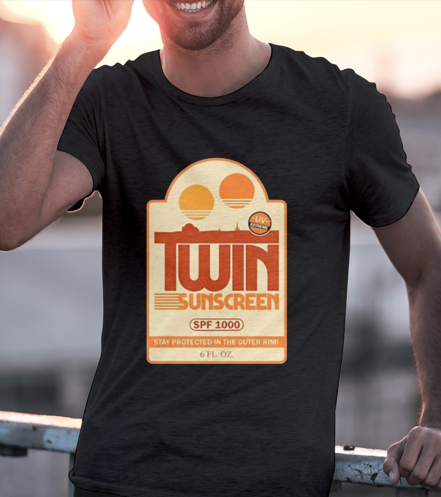 Twin Sunscreen SPF 1000 UV Extreme Stay Protected In The Outer Rim 6 Fl. Oz T-Shirt