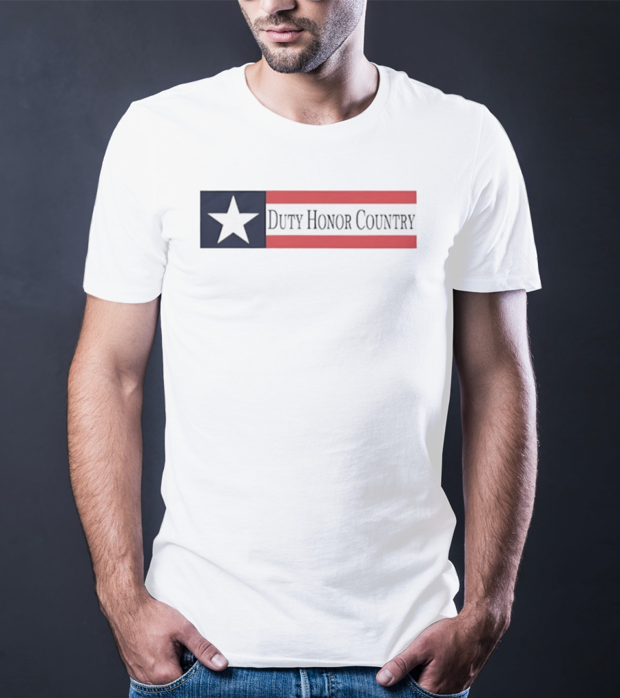 Duty Honor Country Star And Stripes Flag T-Shirt