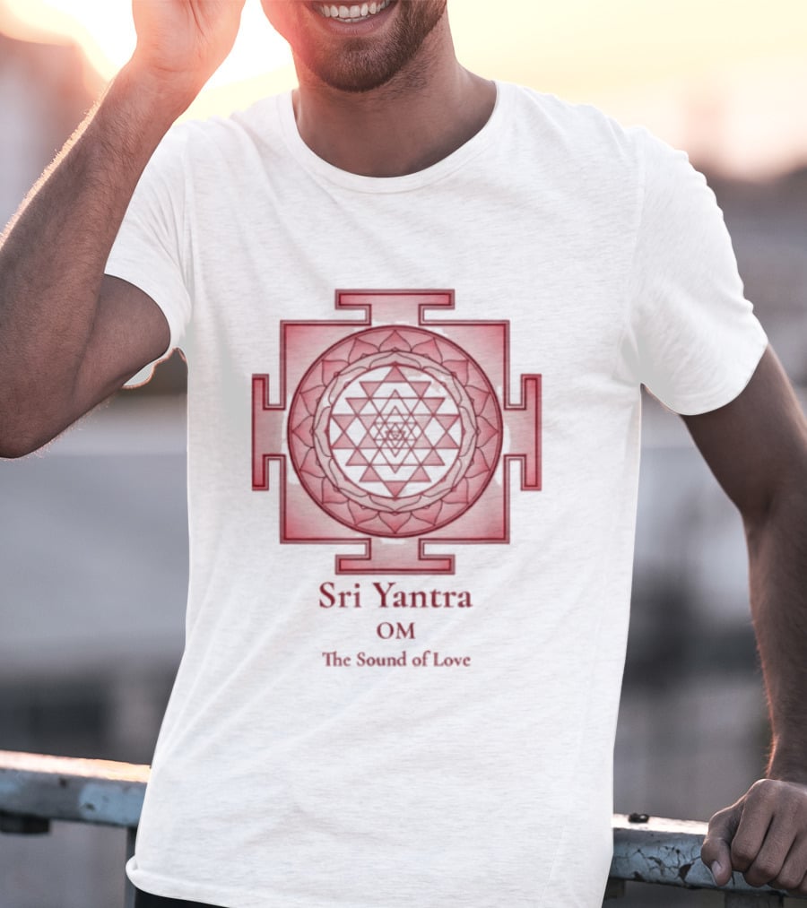 Sri Yantra OM The Sound Of Love Mandala Sacred Geometry Spiritual T-Shirt