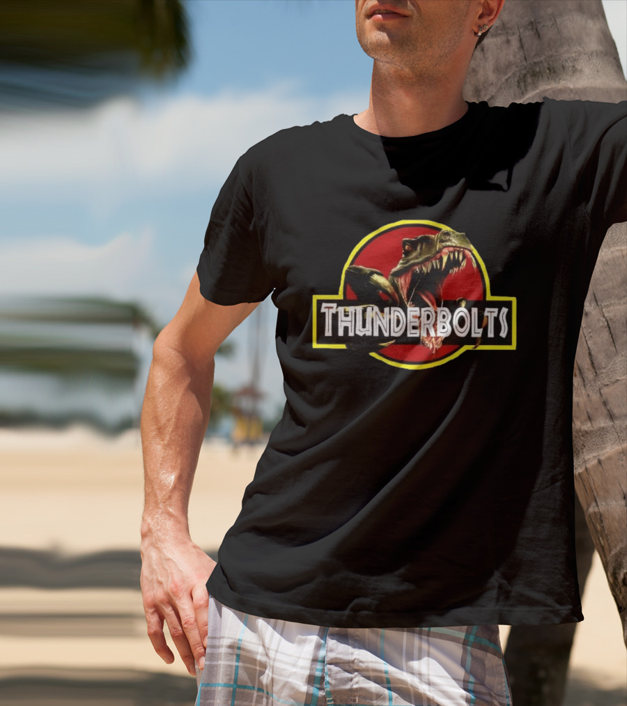 Thunderbolts Dinosaur Emblem Jurassic T-Shirt
