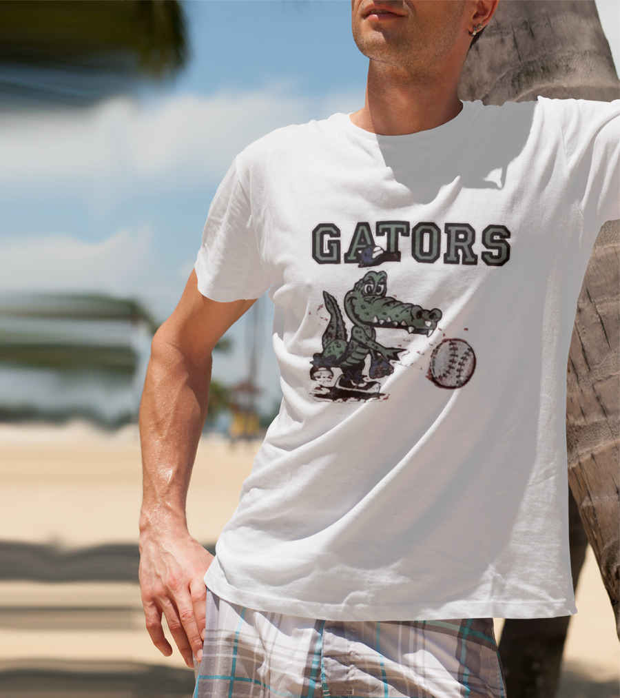 Florida Gators Basketball Mascot Image T-Shirt