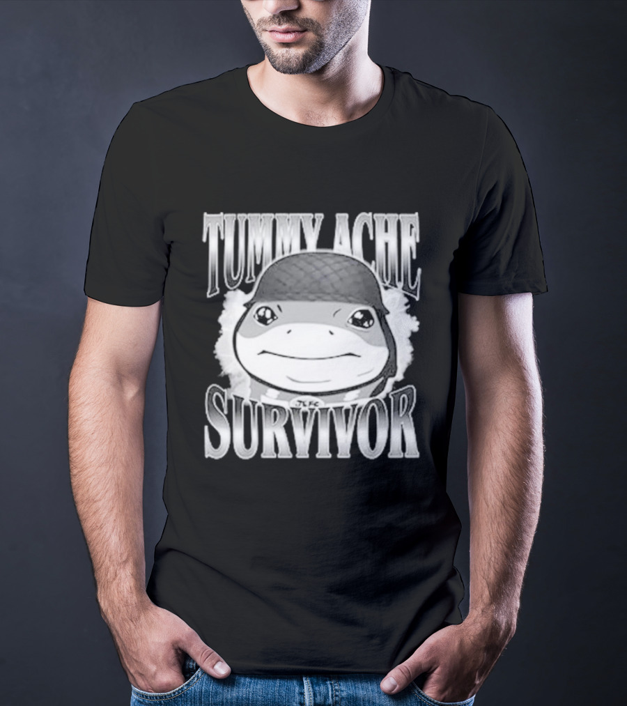 Tummy Ache Survivor Jeff The Land Shark Helmet Meme T-Shirt