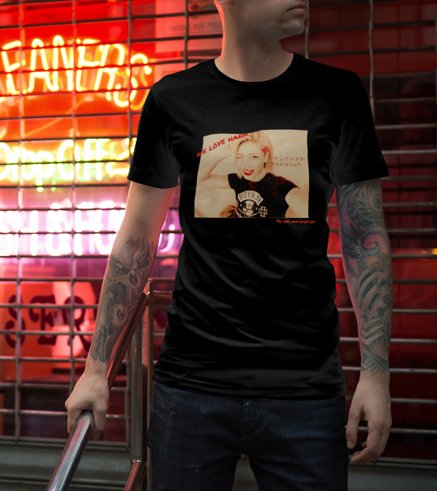 We Love Hana Kimura Punk Style Photo T-Shirt