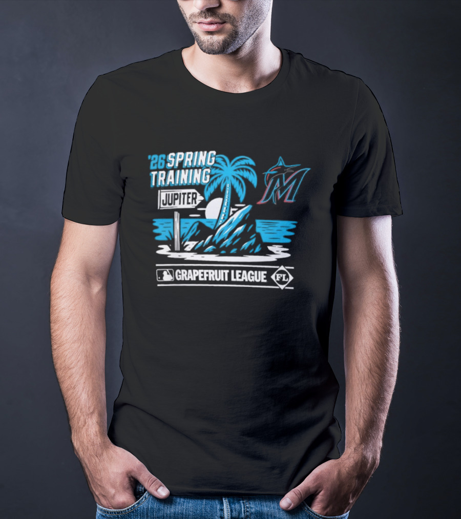 Miami Marlins 2026 Jupiter Grapefruit League Spring Training T-Shirt