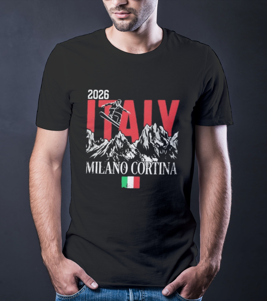 2026 Italy Snowboard Milano Cortina Winter Games T-Shirt
