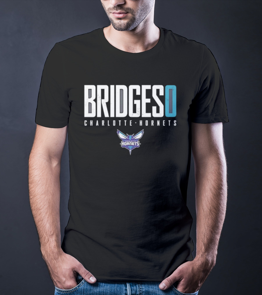 BRIDGES 0 Charlotte Hornets T-Shirt