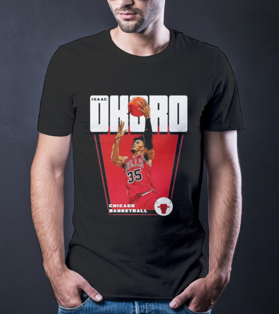Chicago Basketball Okoro 35 Bulls Dunk T-Shirt