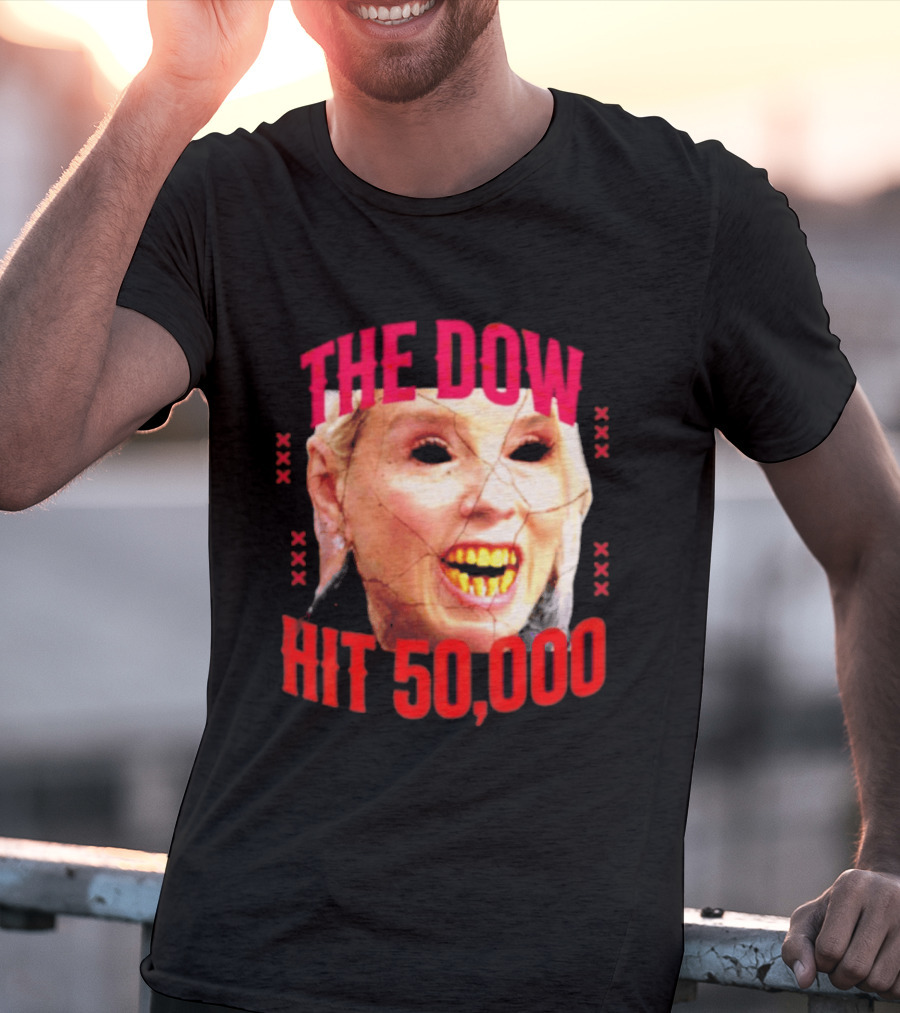 Pam Bondi The Dow Hit 50 000 Protest Epstein Files T-Shirt