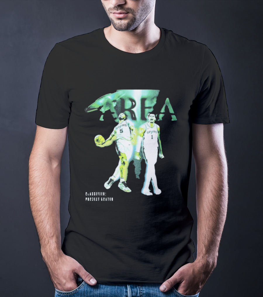 Stephon Castle Victor Wembanyama San Antonio Spurs Area 51 Basketball T-Shirt