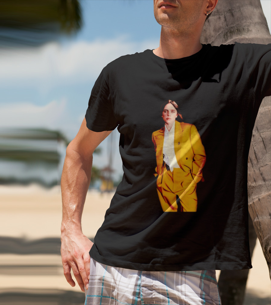 Billie Eilish Yellow Suit Fashion T-Shirt