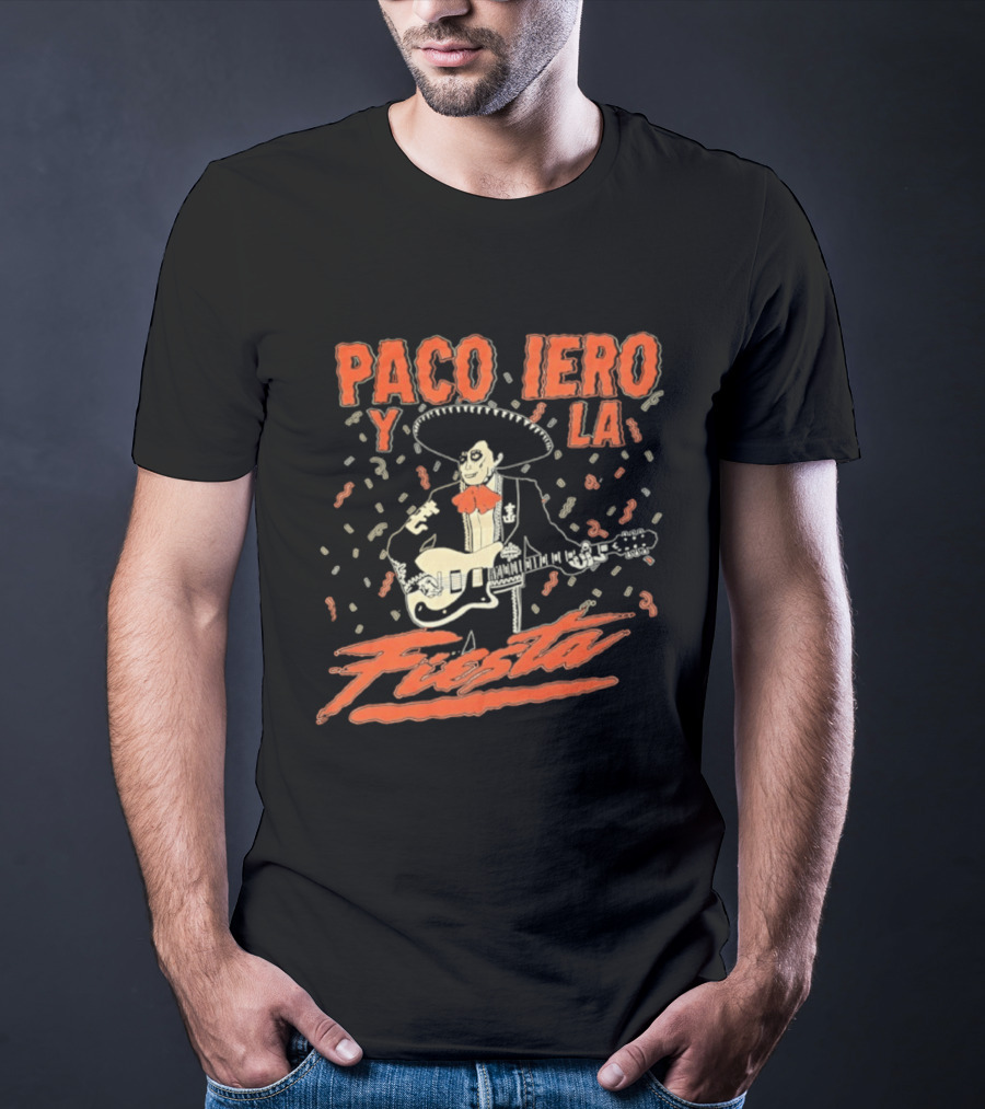 Paco Iero Y La Fiesta Sombrero Guitar Celebration T-Shirt