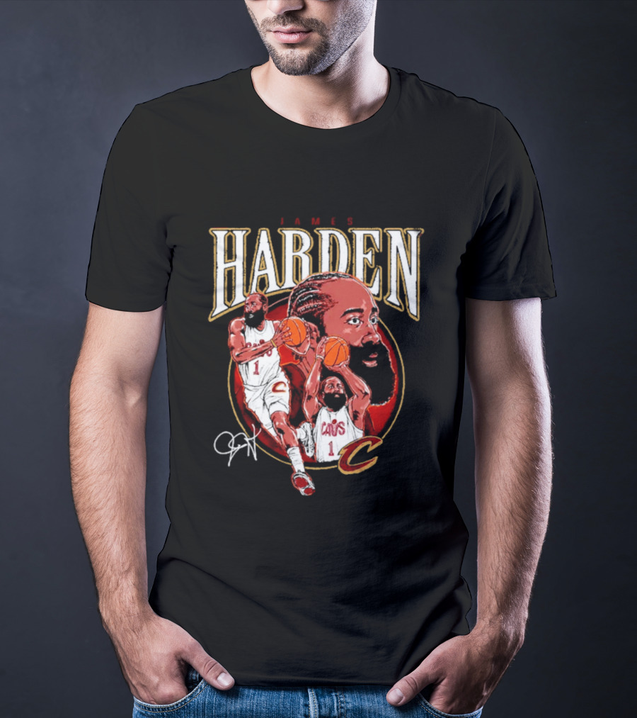 James Harden Cavs Basketball Legend Cleveland Number One T-Shirt