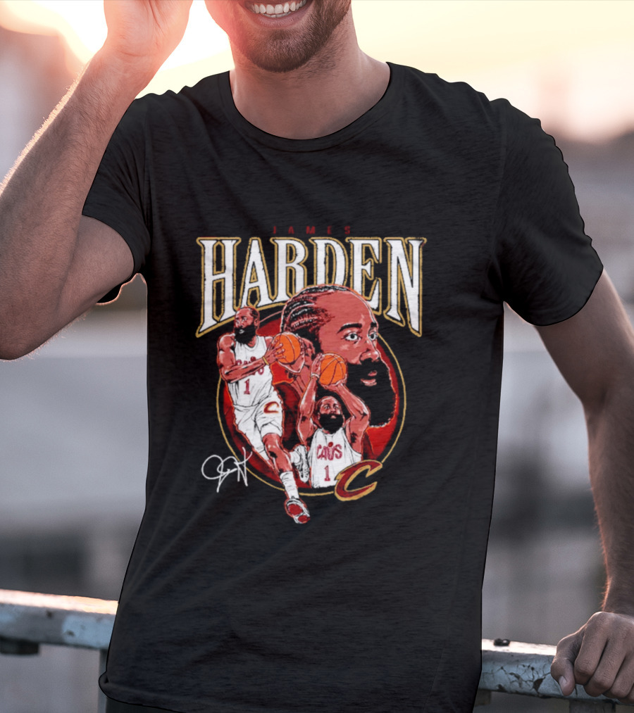 James Harden Cavs Basketball Legend Cleveland Number One T-Shirt