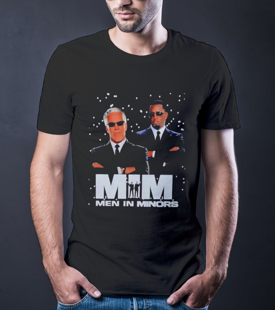 Men In Minors MIM Jeffrey Epstein Sean Combs T-Shirt