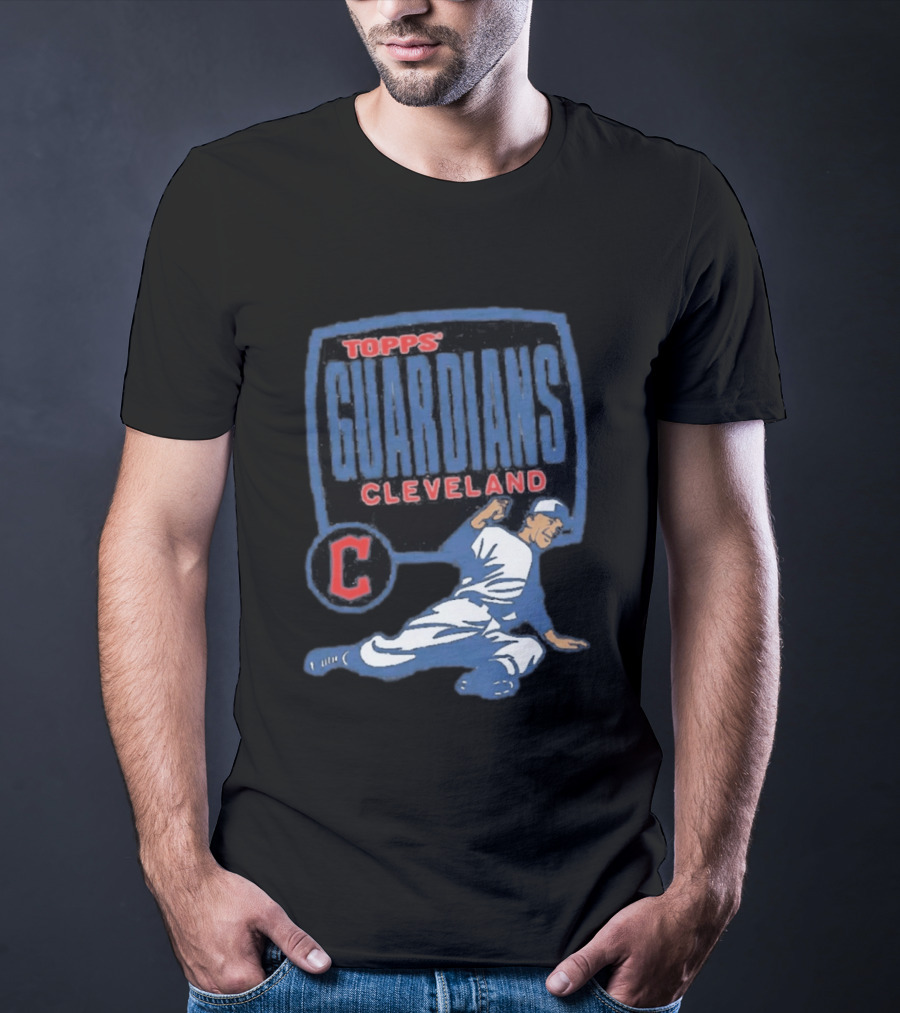Cleveland Guardians Topps MLB Cartoon Raglan T-Shirt