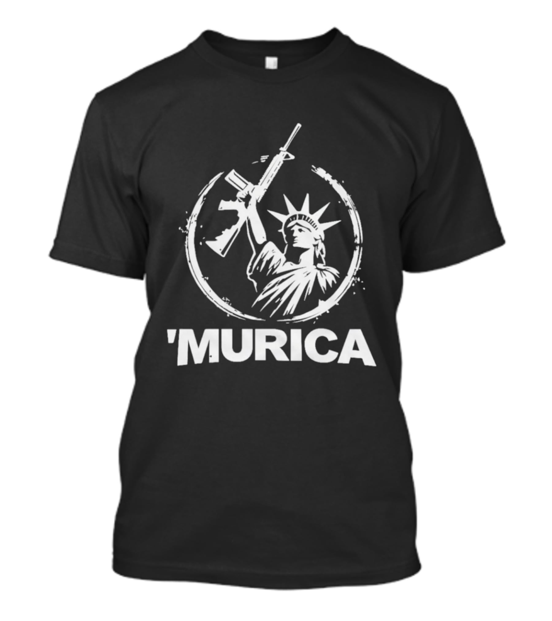 Murica Statue Of Liberty With Rifle T-Shirt