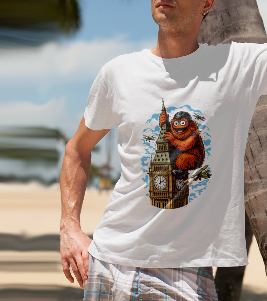 Big Ben Gritty Kong Philadelphia Hockey Clash T-Shirt