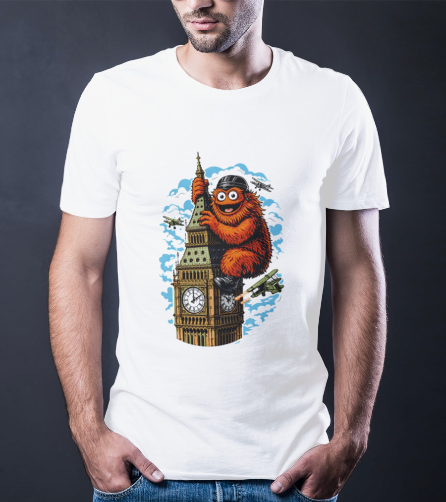 Big Ben Gritty Kong Philadelphia Hockey Clash T-Shirt
