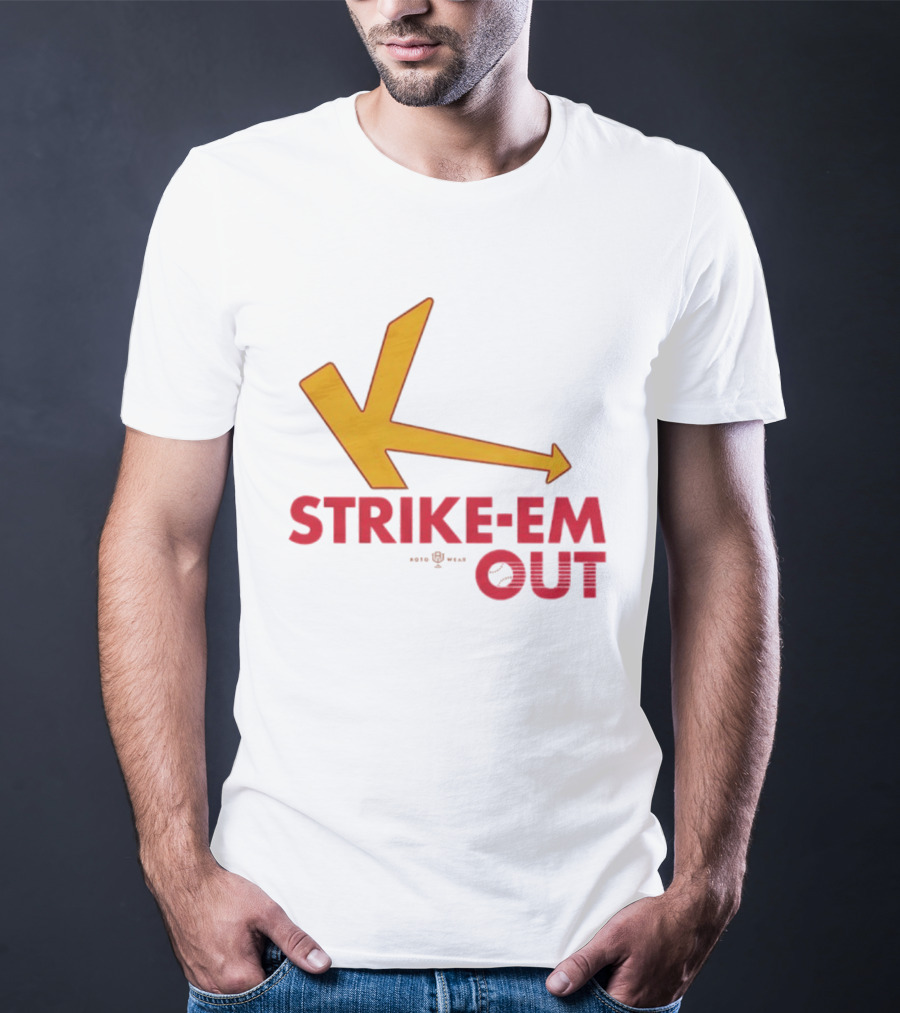 Strike Em Out Arrow CJ Beatt Baseball T-Shirt