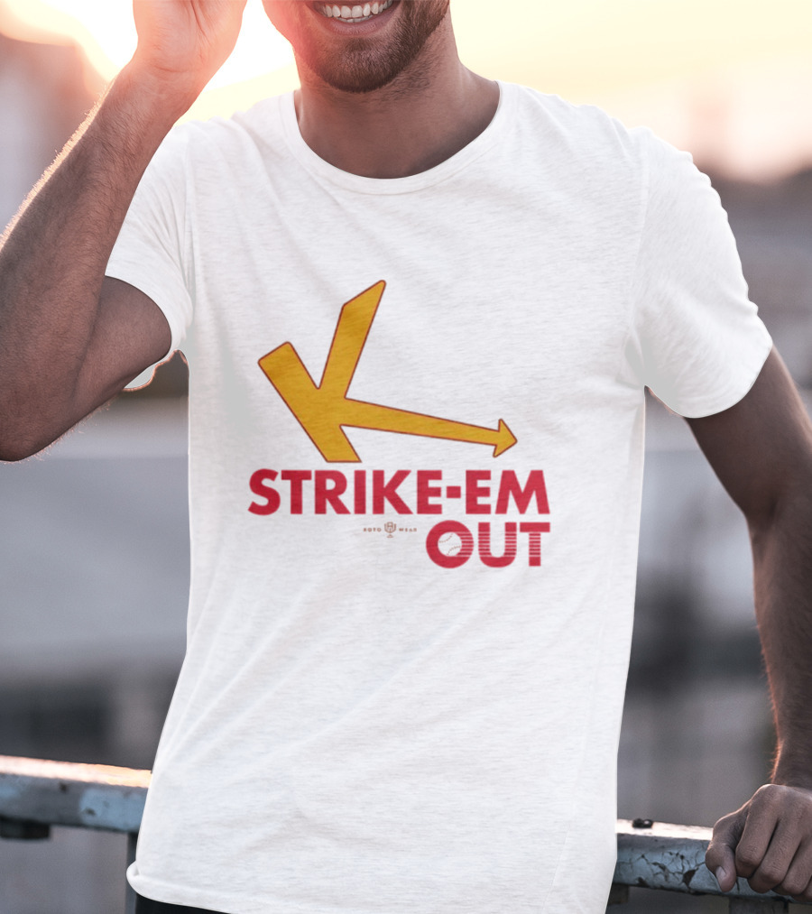 Strike Em Out Arrow CJ Beatt Baseball T-Shirt