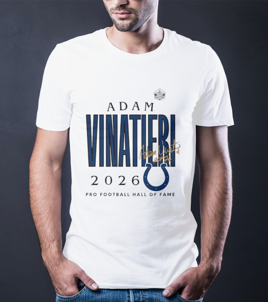 Adam Vinatieri Colts 2026 Pro Football Hall Of Fame Induction T-Shirt