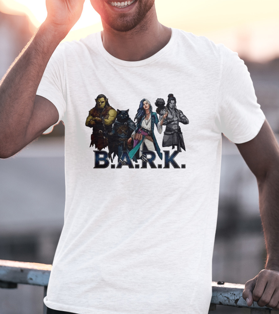 B.A.R.K. Tyranny Of Dragons Fantasy Character Ensemble T-Shirt