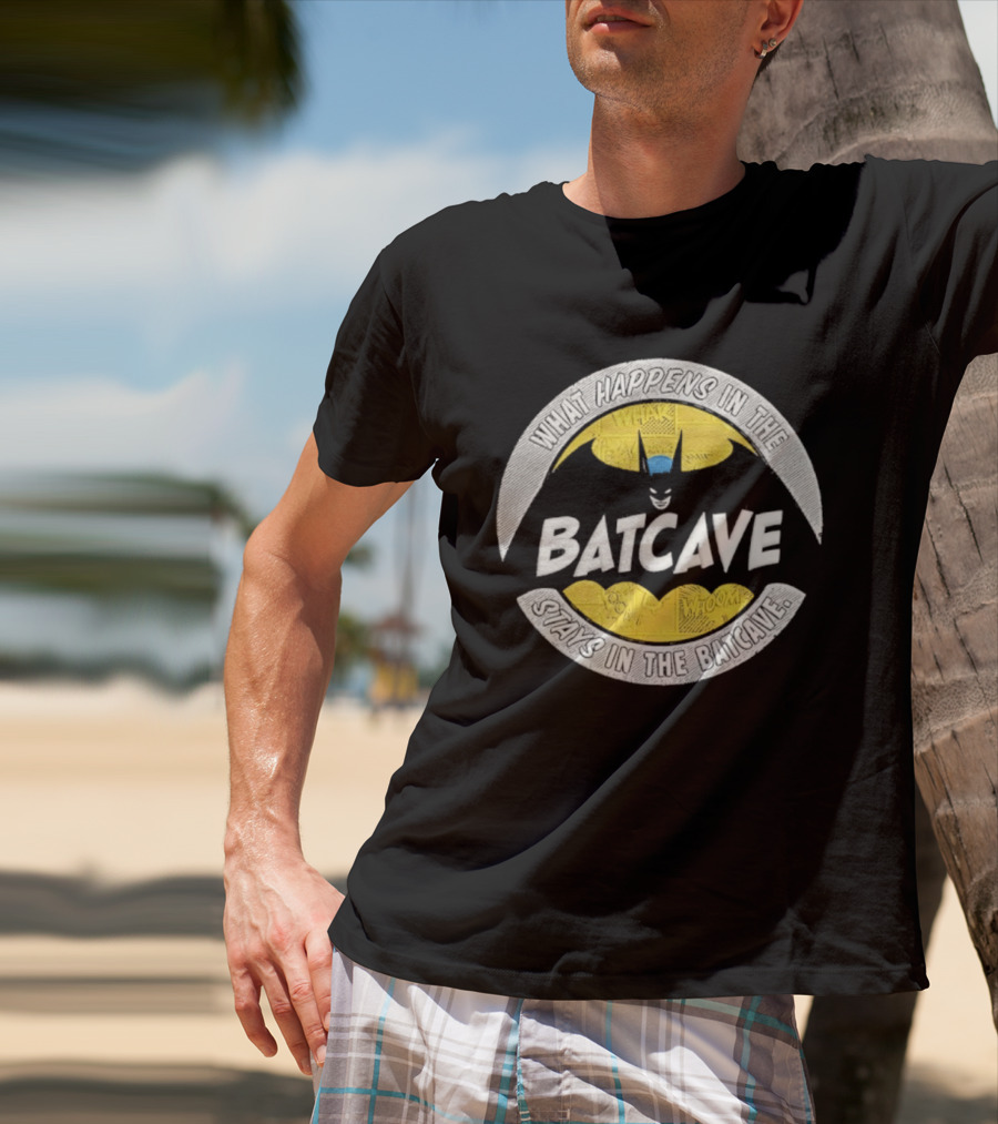 What Happens In The Batcave Stays In The Batcave Batman T-Shirt