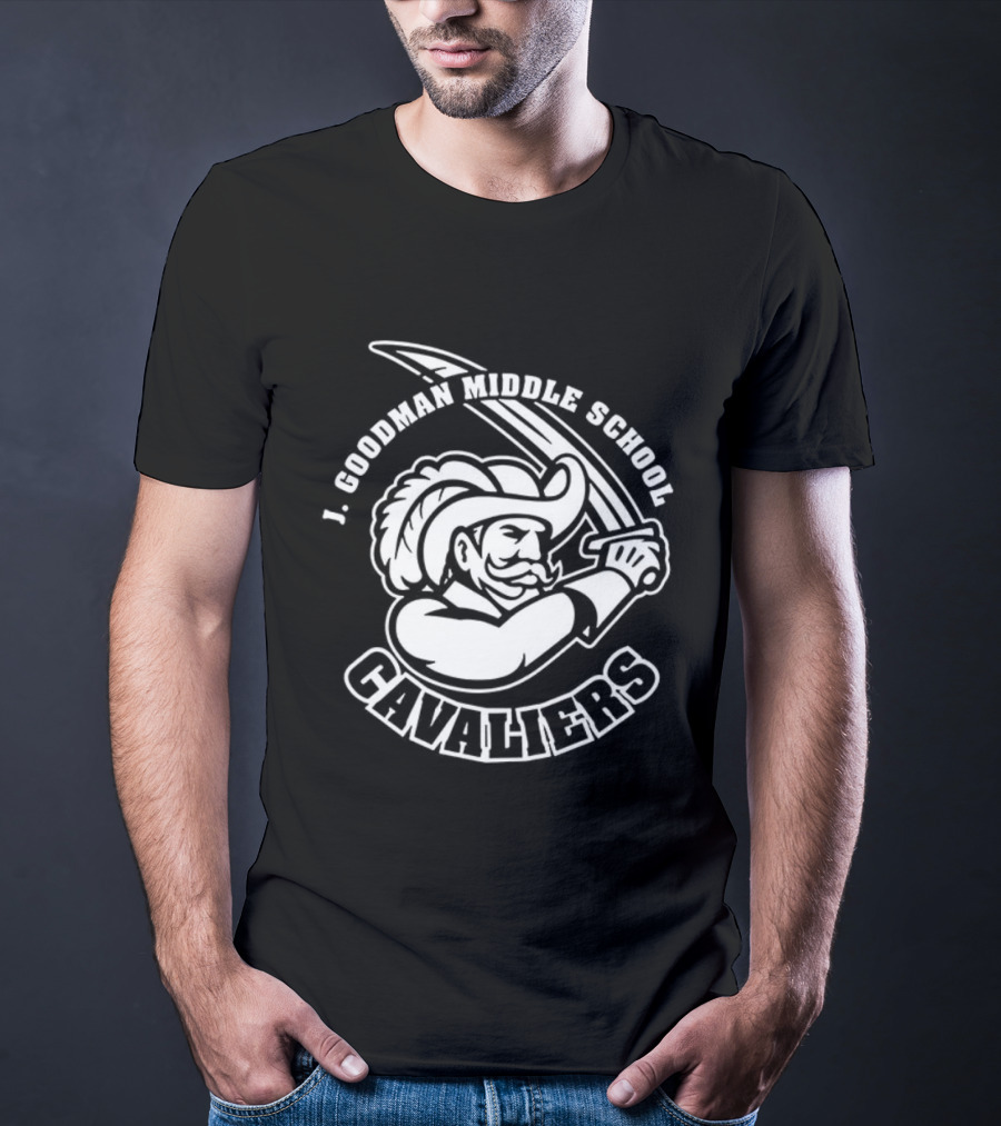 J. Goodman Middle School Cavaliers Mascot Sword T-Shirt