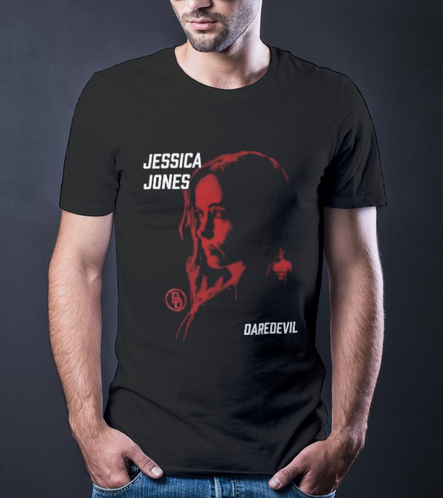 Jessica Jones Daredevil Season 2 Matt Murdock Red Shadow Face T-Shirt