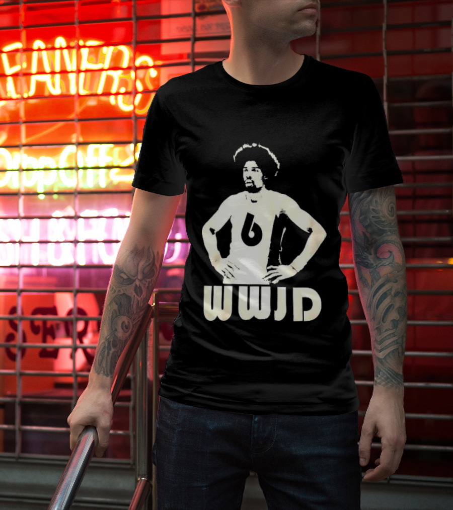 Julius Erving Number 6 WWJD What Would Julius Do T-Shirt