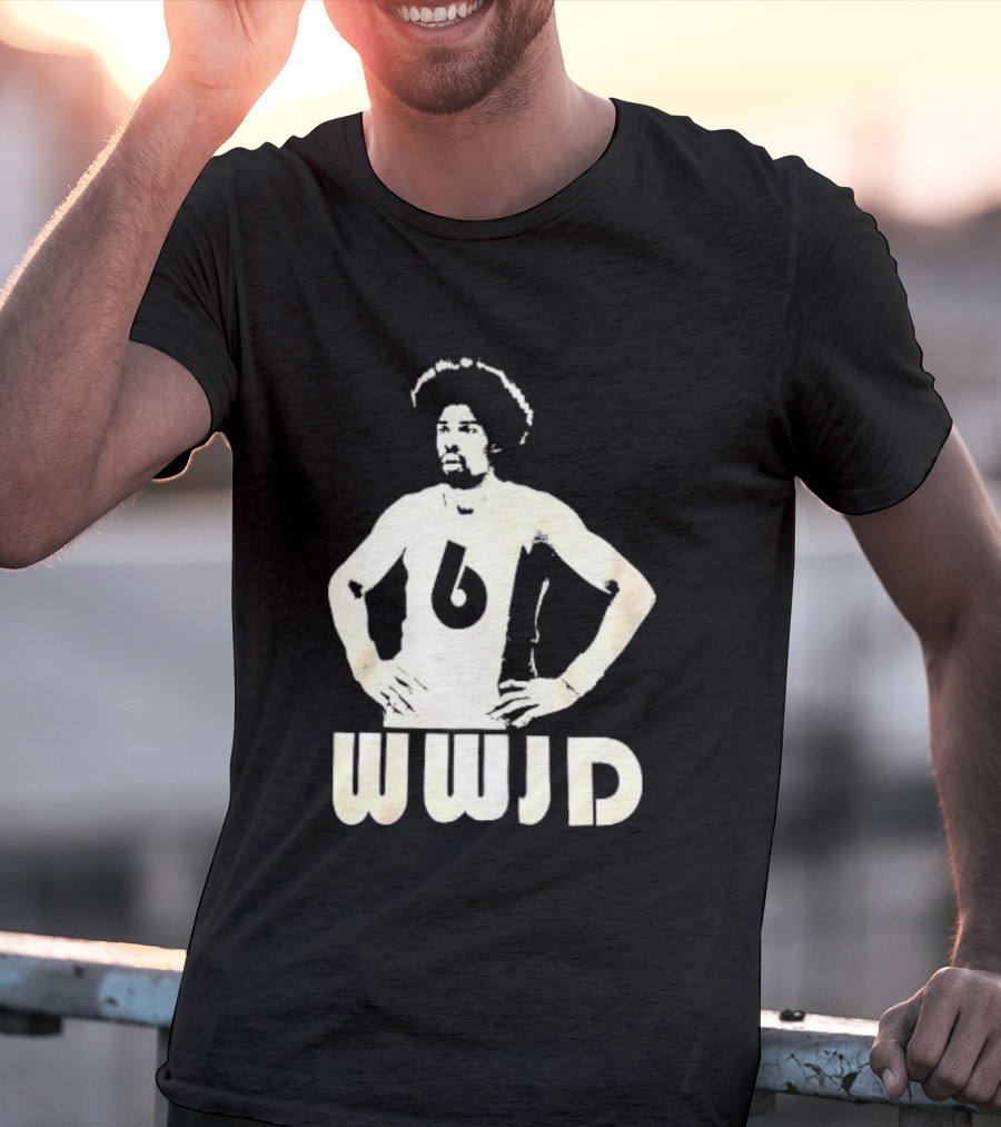 Julius Erving Number 6 WWJD What Would Julius Do T-Shirt