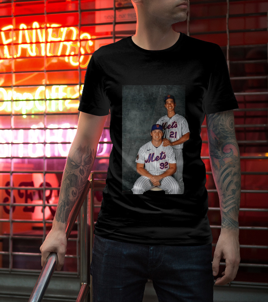 New York Mets Jonathan Pintaro Jonah Tong Step Brother Team Players T-Shirt