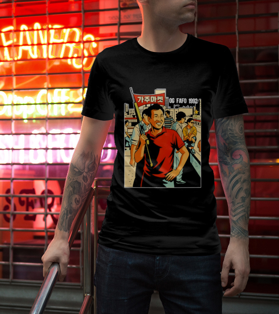 Gaju Market California OG FAFO 1992 Retro Vibe Scene T-Shirt