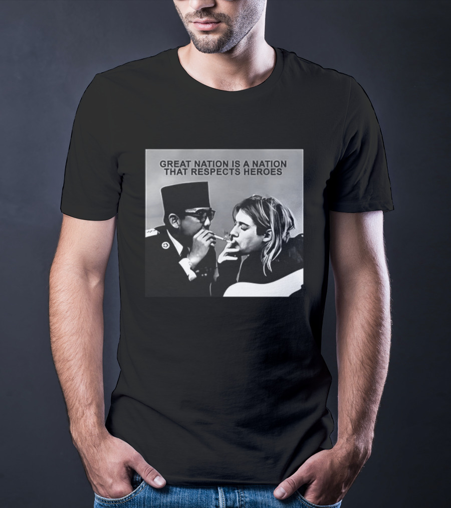 Great Nation Respects Heroes Iconic Figure Meeting T-Shirt