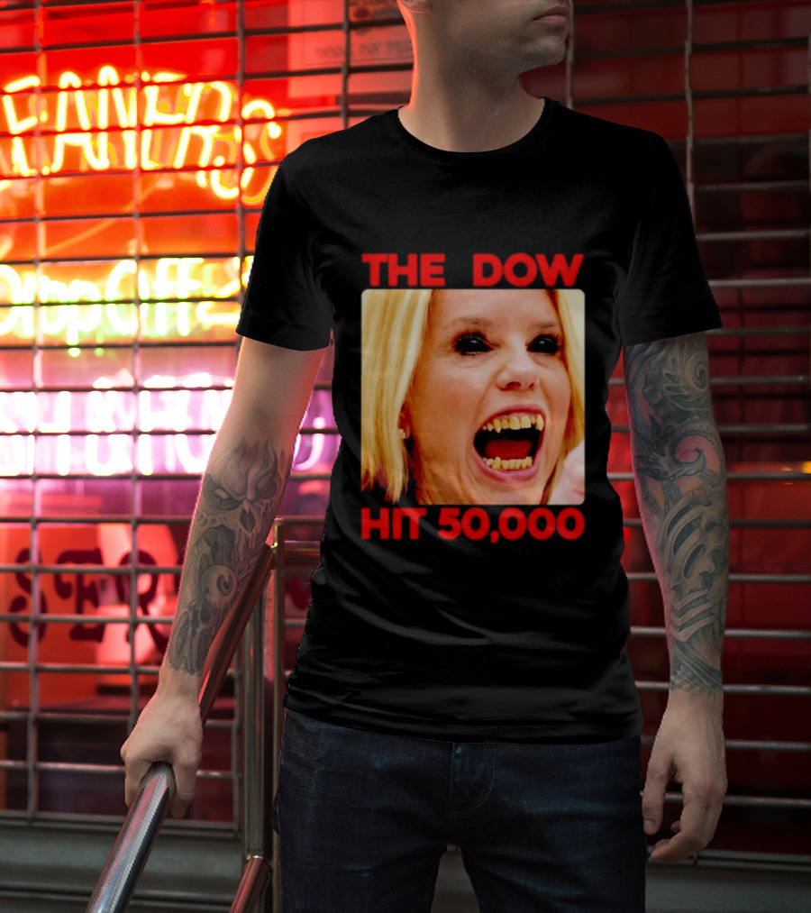 The Dow Hit 50000 Teeth Blonde Woman T-Shirt