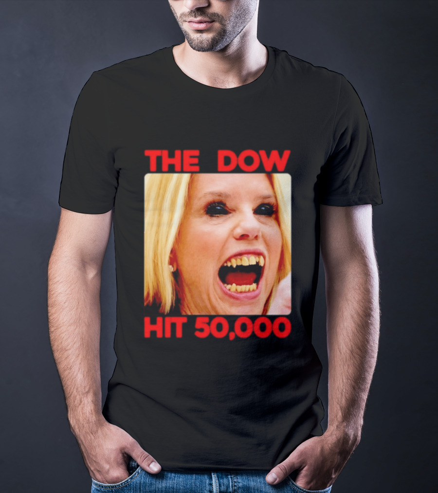 The Dow Hit 50000 Teeth Blonde Woman T-Shirt