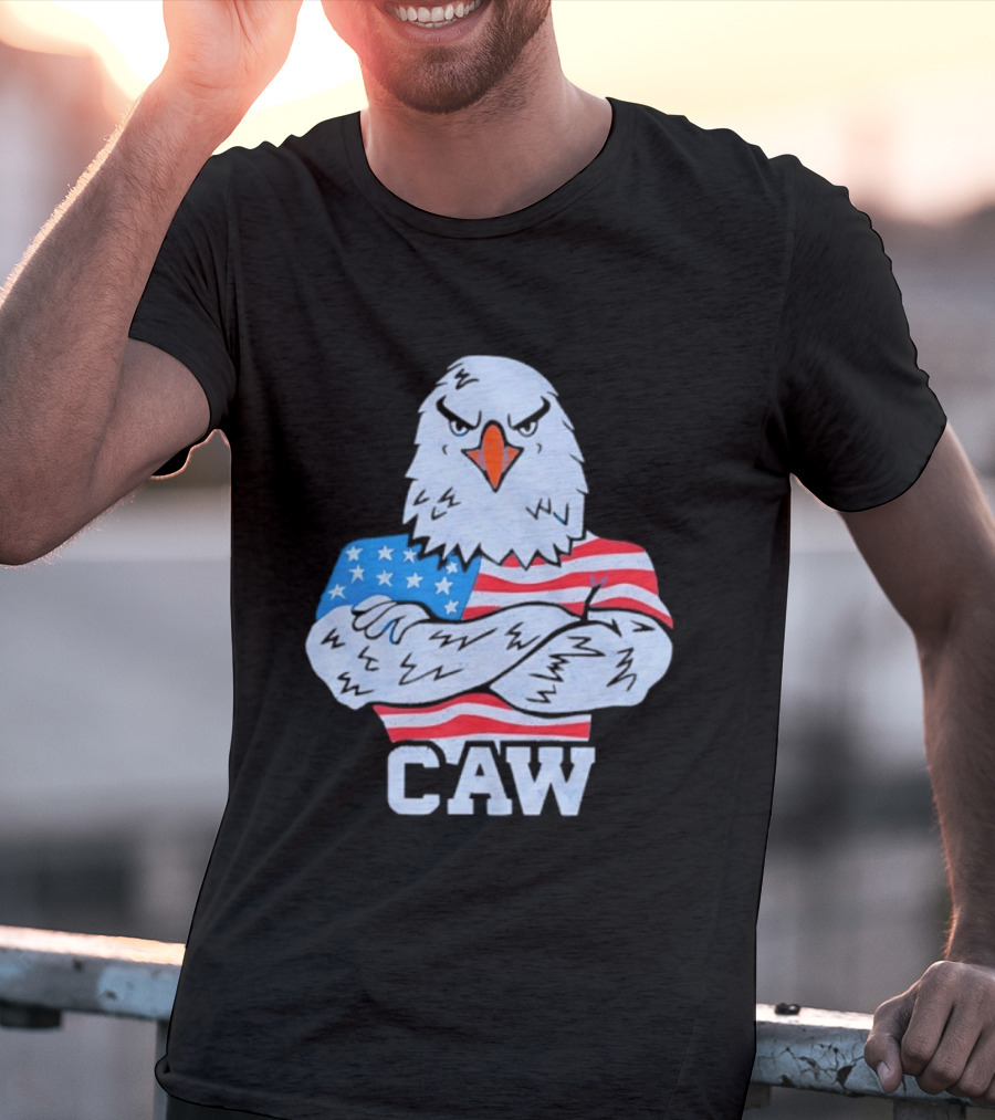 Eagle Caw American Flag Stars And Stripes T-Shirt