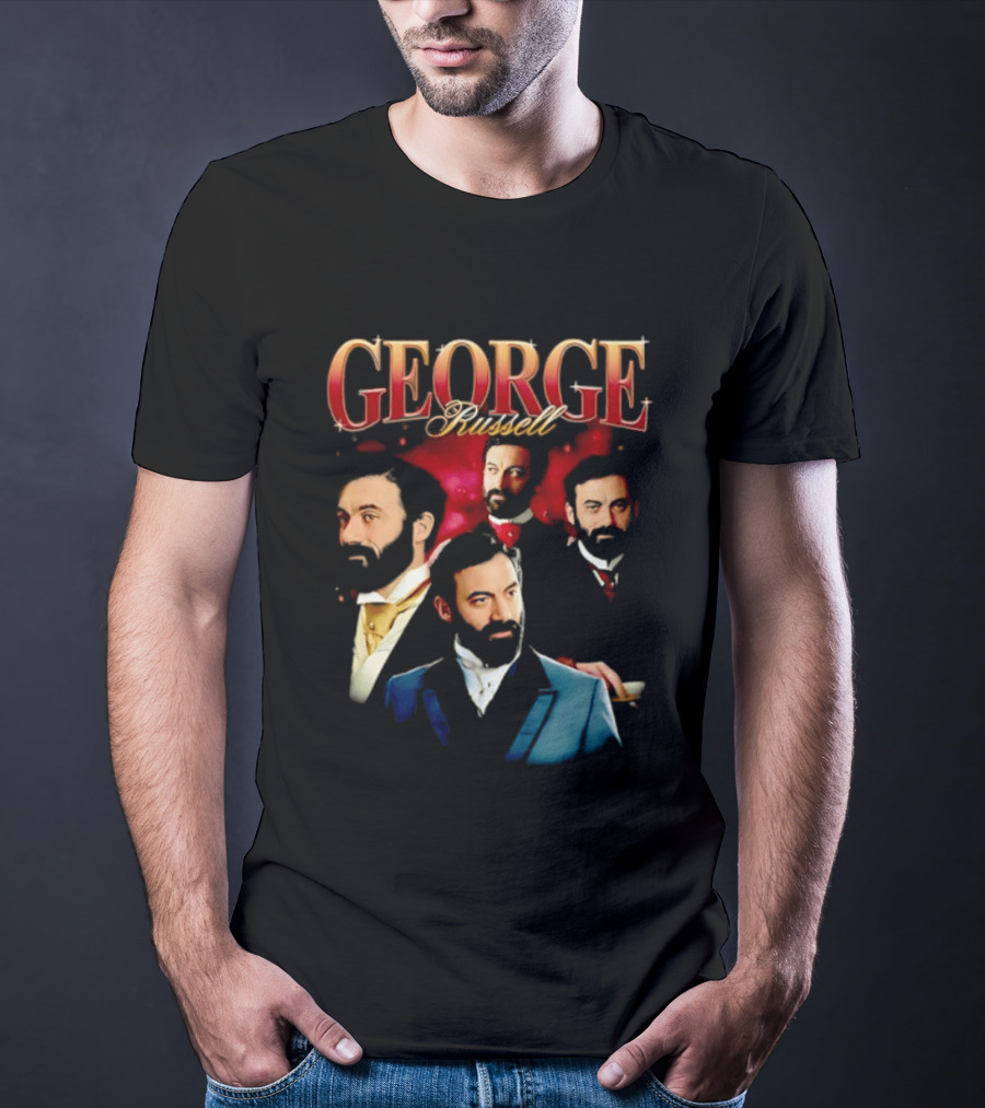 GEORGE Russell Vintage Style Portraits T-Shirt