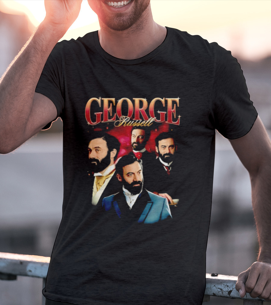 GEORGE Russell Vintage Style Portraits T-Shirt