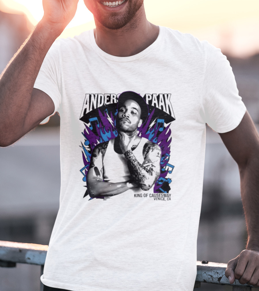 Anderson Paak King Of Causeway Venice CA T-Shirt