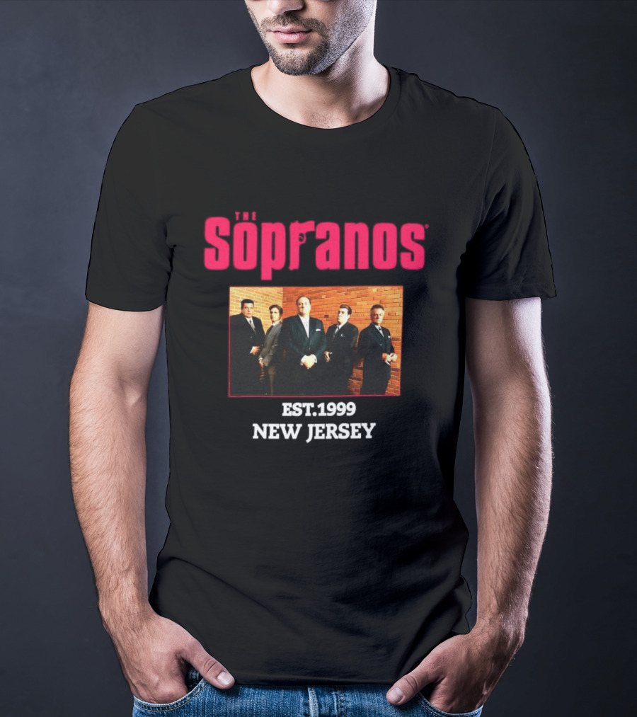 Sopranos Est 1999 New Jersey Cast Photo T-Shirt