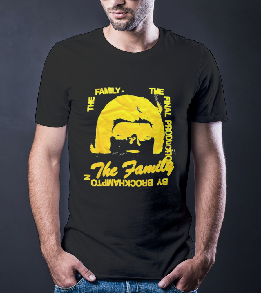 The Family The Final Production By Brockhampton Face Silhouette Yellow T-Shirt