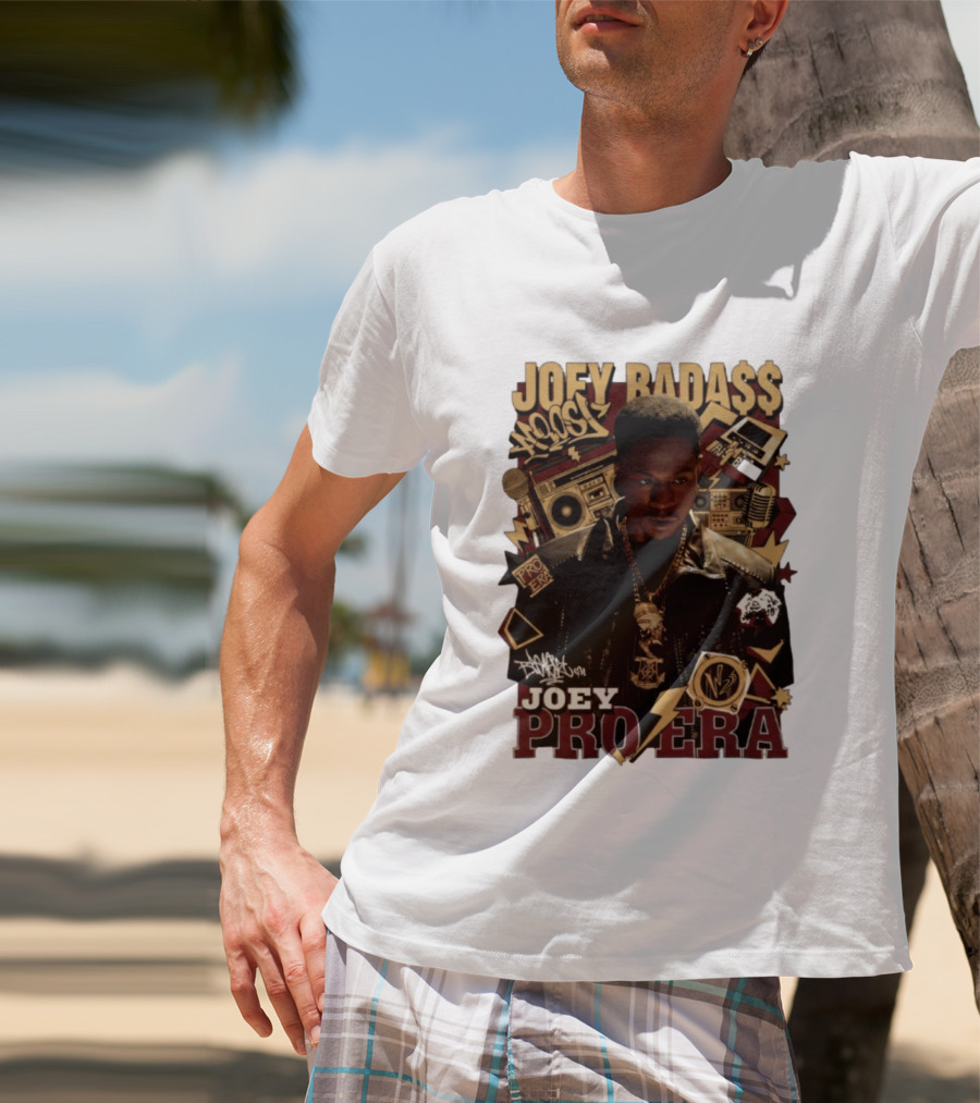 Joey Badass Pro Era Hip Hop Retro Style Collage T-Shirt