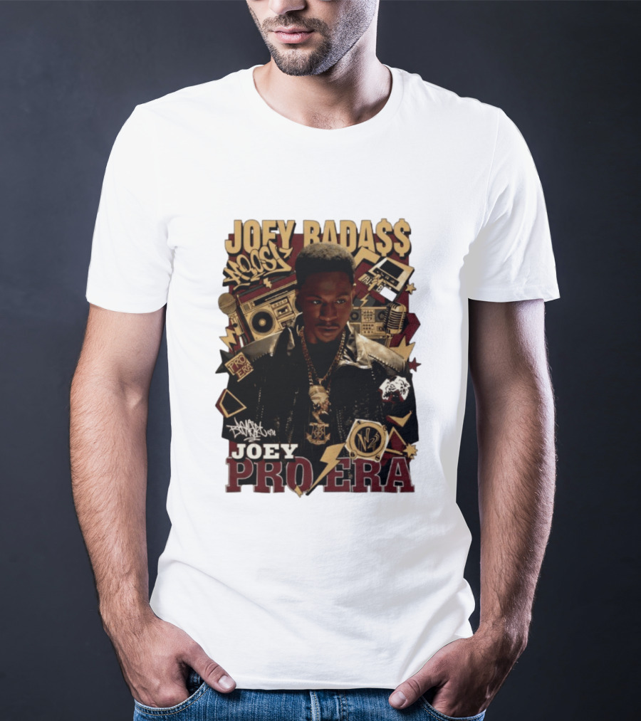 Joey Badass Pro Era Hip Hop Retro Style Collage T-Shirt