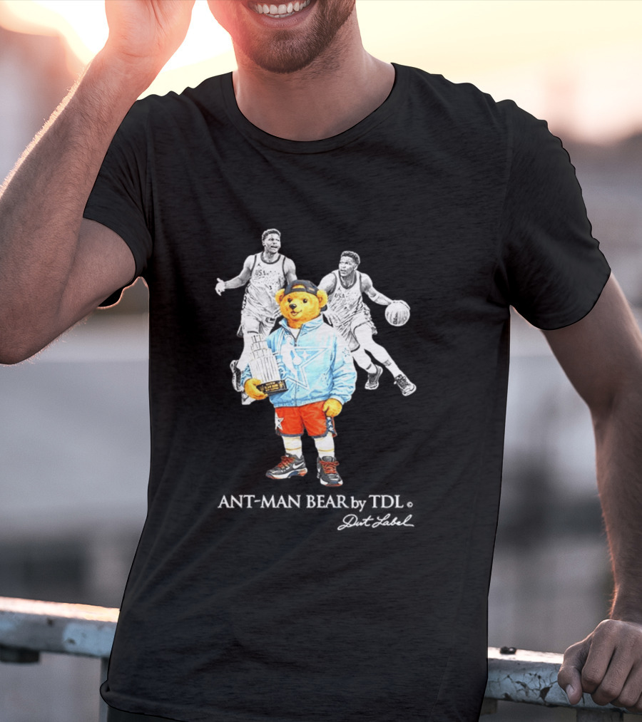 Anthony Edwards Minnesota Timberwolves Bear Trophy USA Basketball T-Shirt