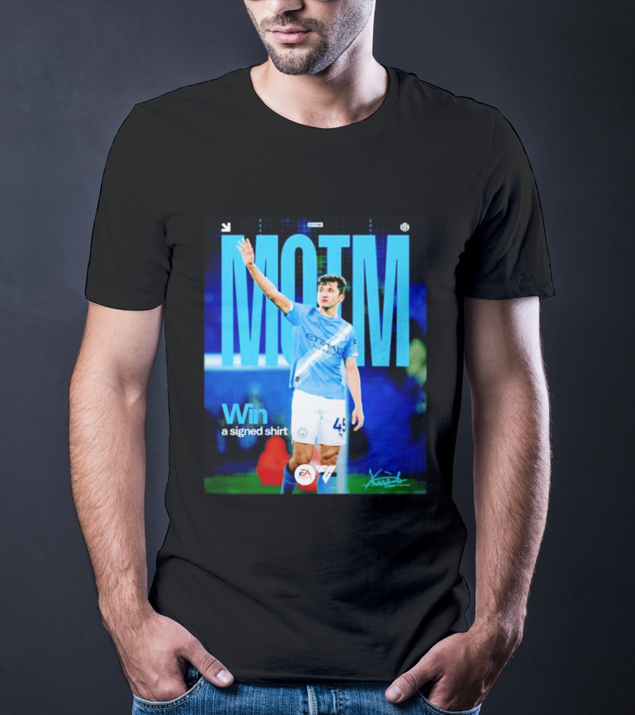 MOTM Win Signed Etihad Airways EA Sports Khusanov T-Shirt