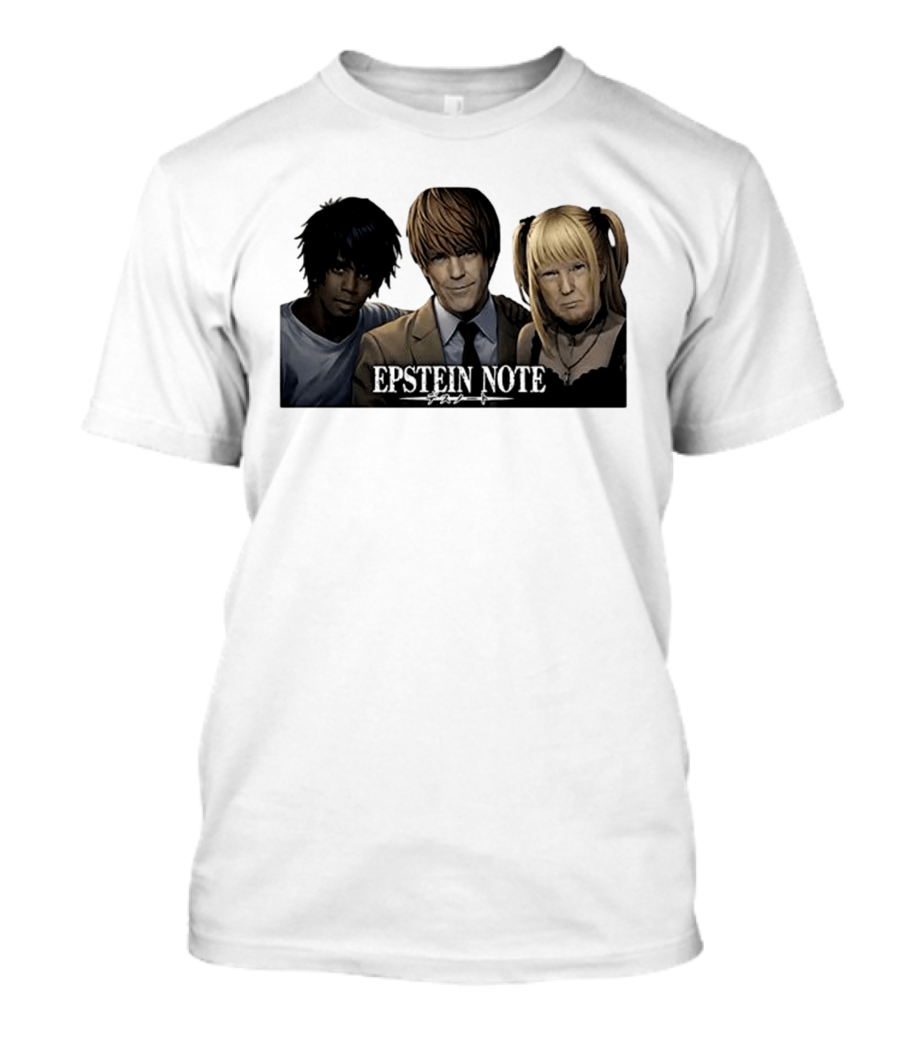 Epstein Note Anime Character Mashup Sarcastic T-Shirt