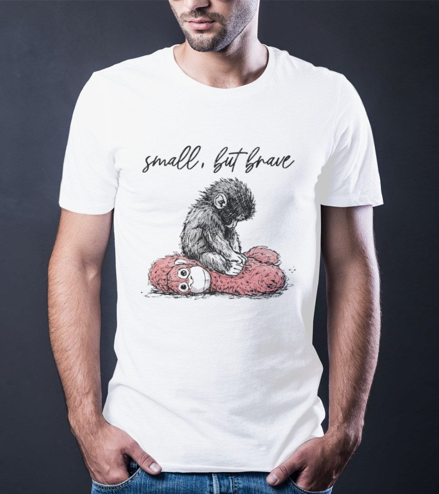 Small But Brave Punch Baby Monkey Overpowers Red Creature T-Shirt