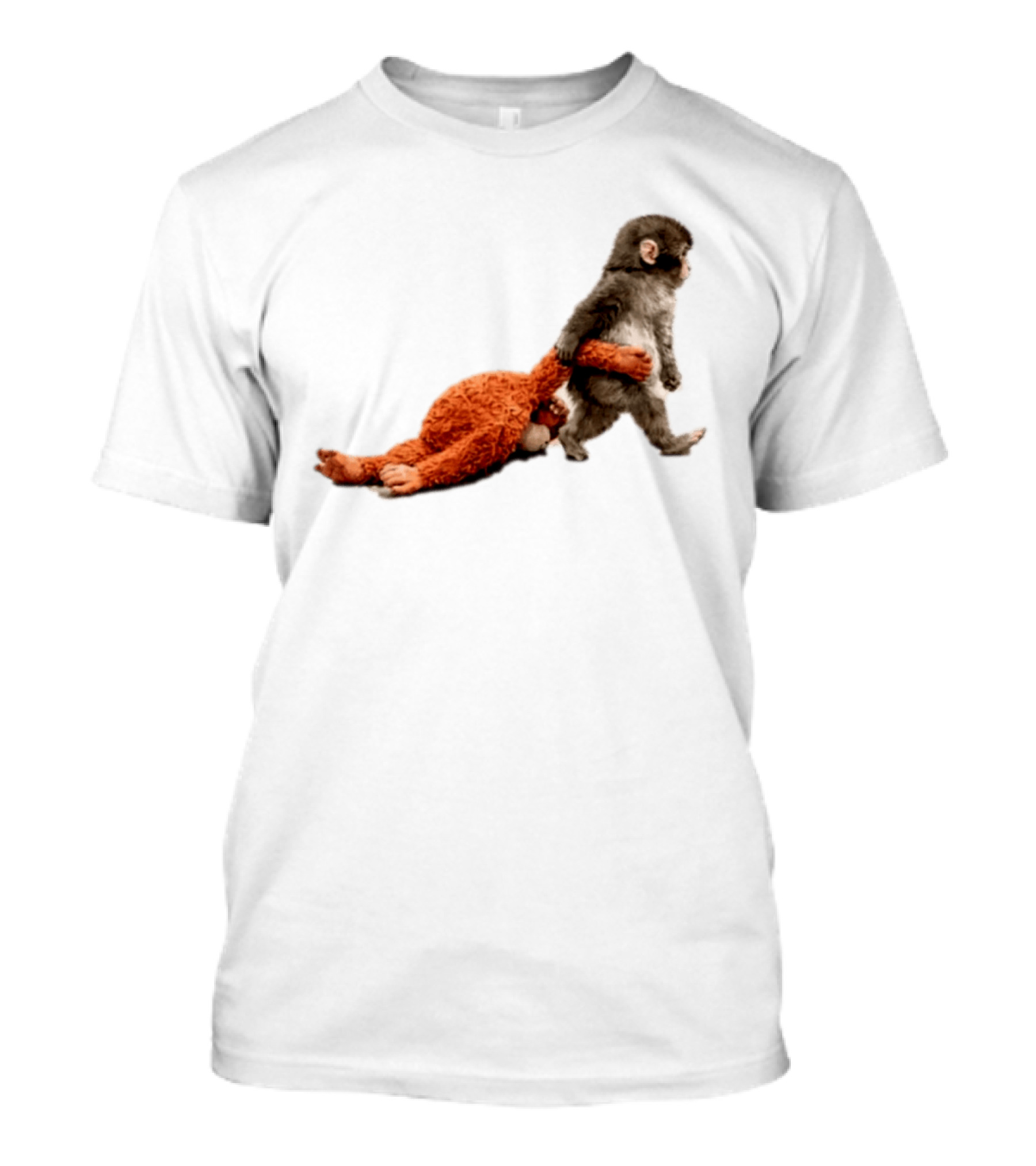 Punch The Monkey Baby Monkey Dragging Toy T-Shirt