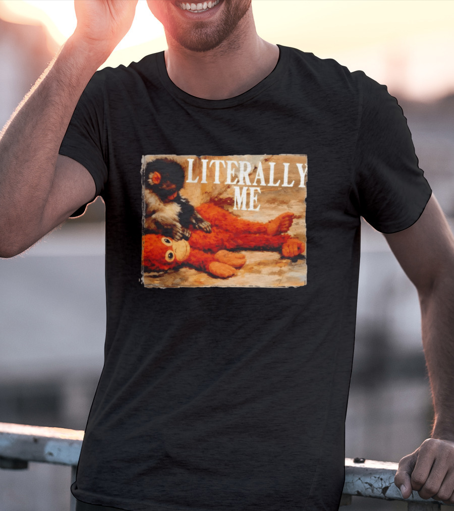 Literally Me Monkey Punch Panchi Kun Plush Relaxing T-Shirt